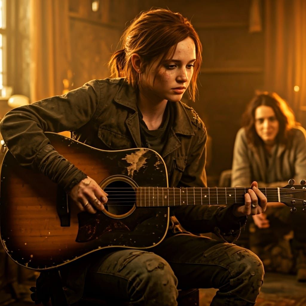 Ellie Serenades in Post-Apocalyptic Style
