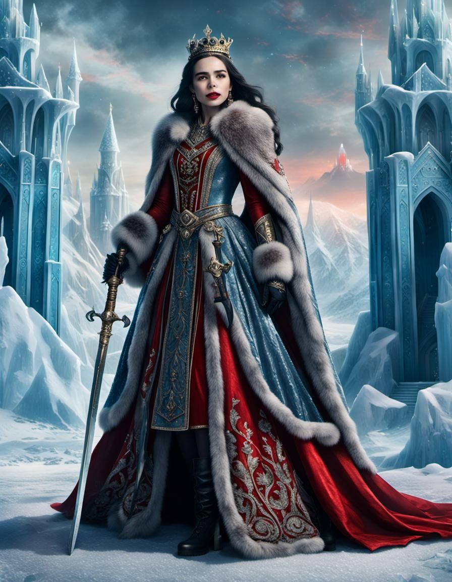 Sofia Carson as Ice Queen in Digital Painting