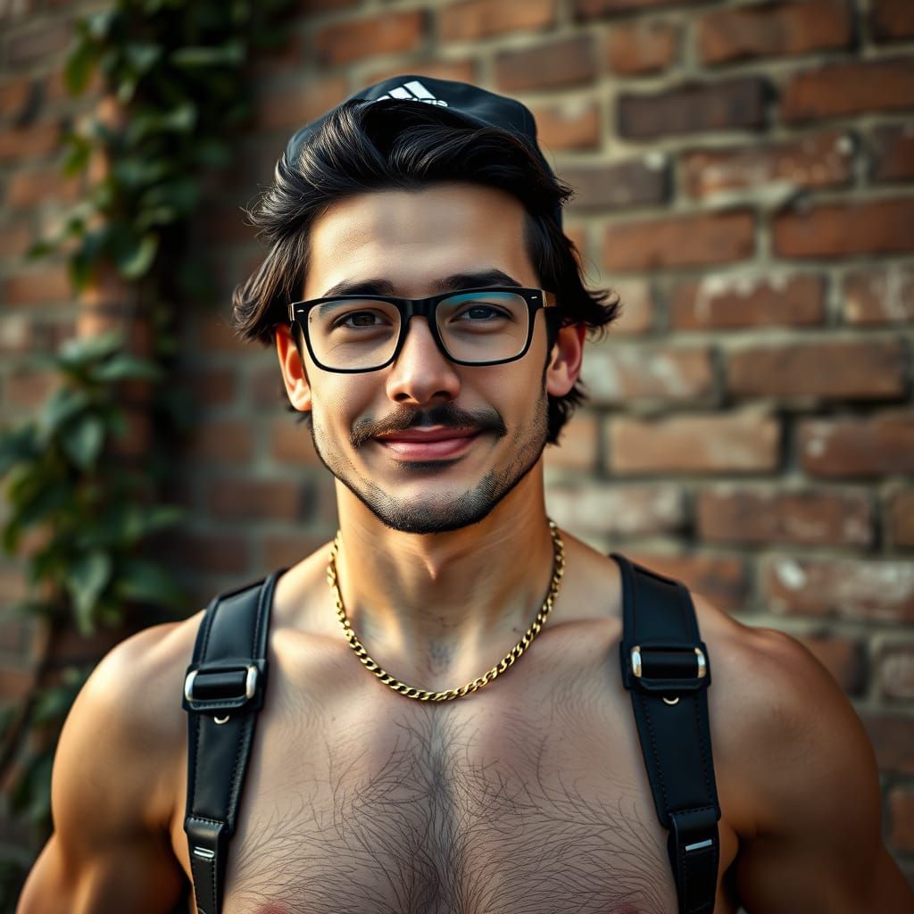 European Man Portrait in Gritty Realism Style