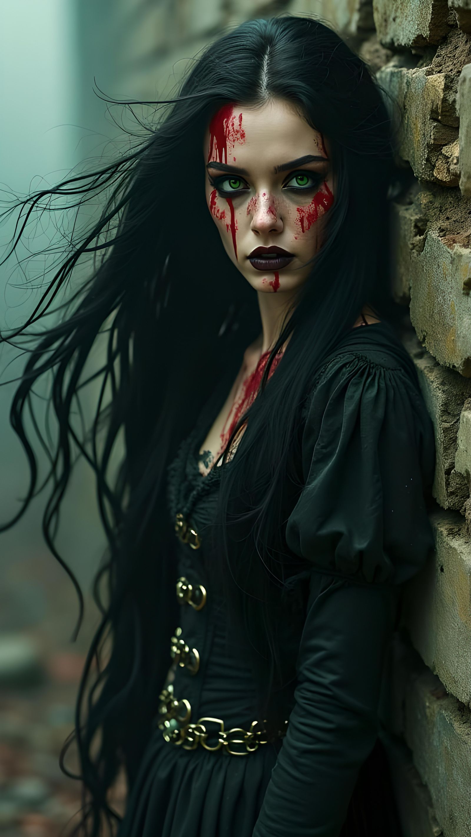 Wicked Rapunzel Portrait in Gothic Style