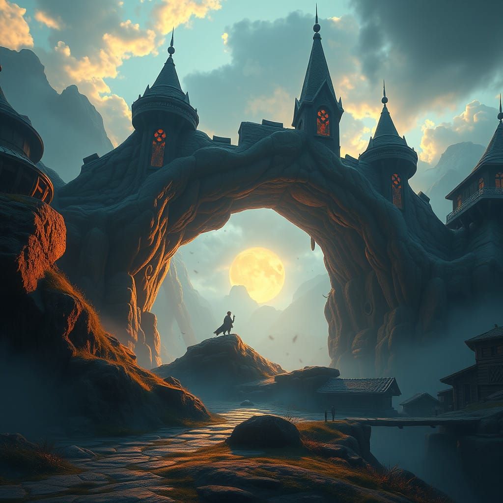 A Radiant Morning in Vibrant Fantasy