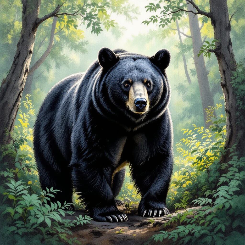 A Black Bear