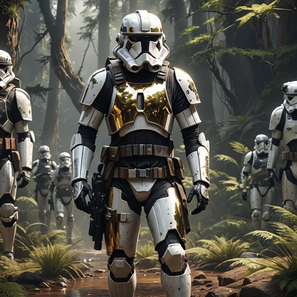 Shiny Scout Trooper in Detailed Matte Painting