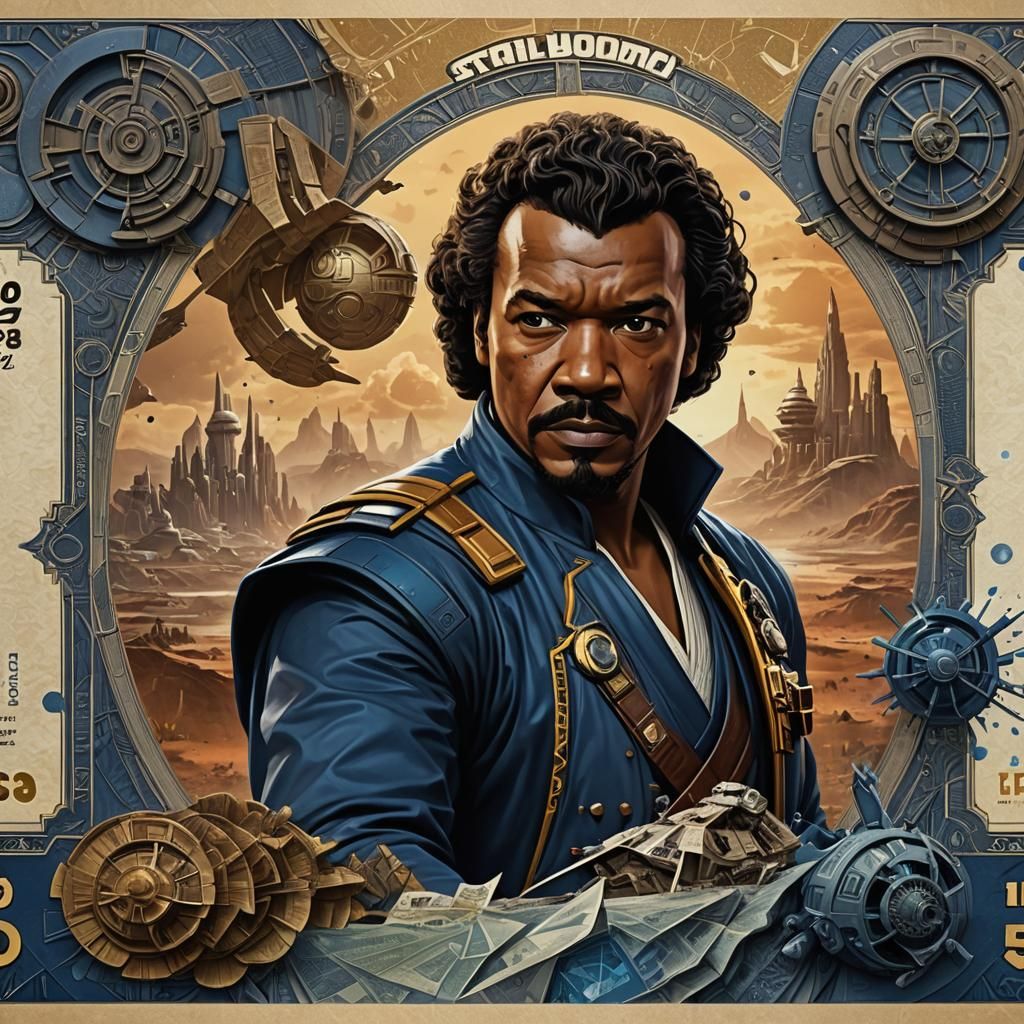 Lando Calrissian Star Wars Art Banknote