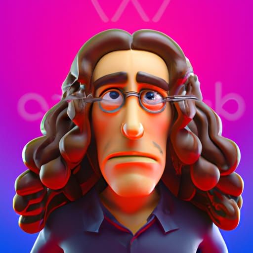 Weird Al Yankovic as Pixar-Style 3D Art