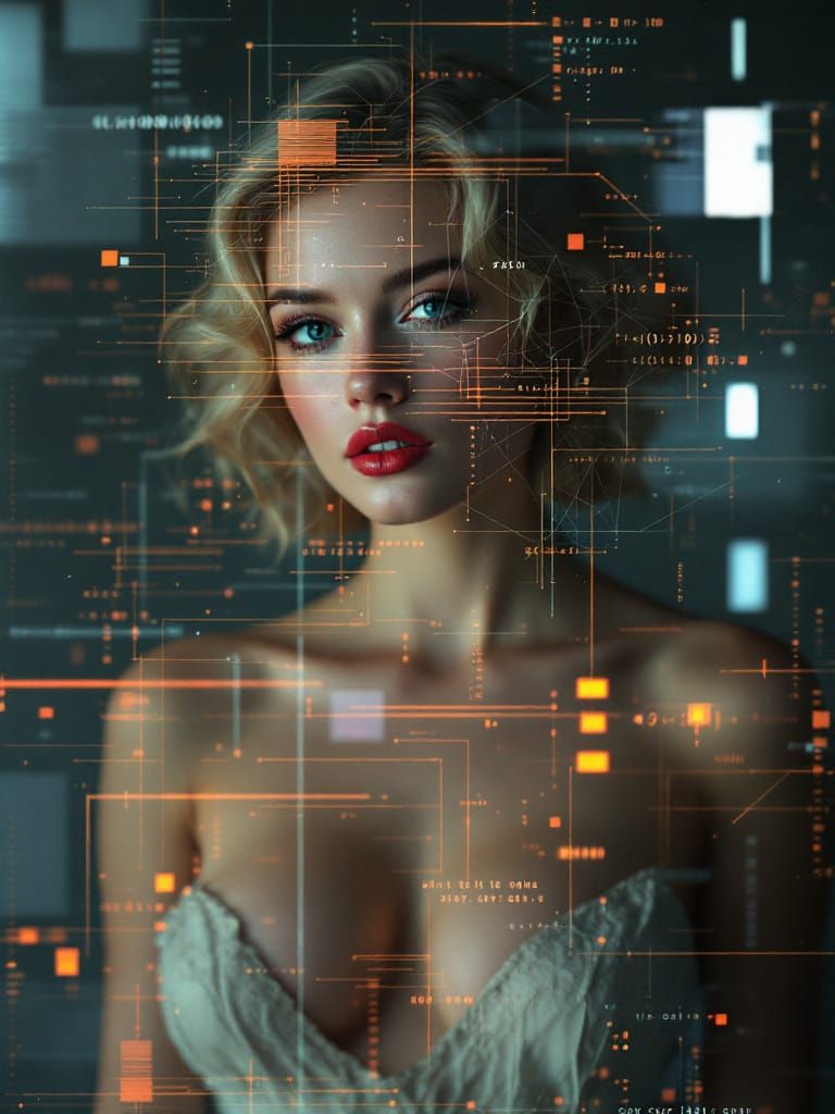 Digital Reality Unveiled by Glitch Art Filter