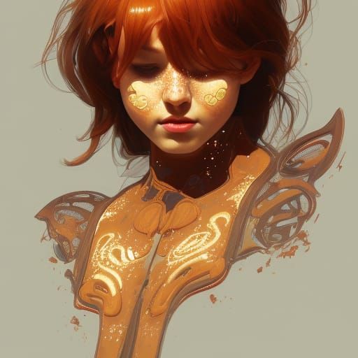 Hyperdetailed Gingerbread Man Portrait