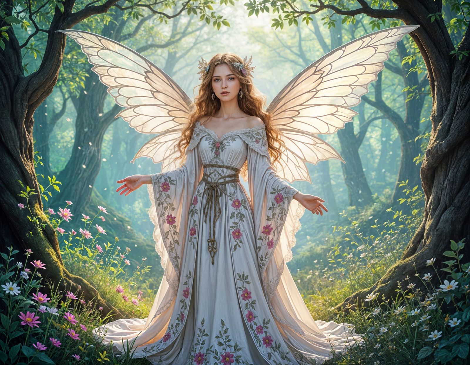 Enchanting Fantasy Character in Magical Realm