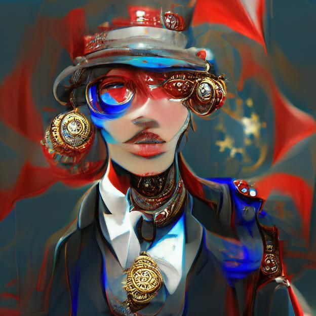 Steampunk Caviar Socialist from the Metaverse
