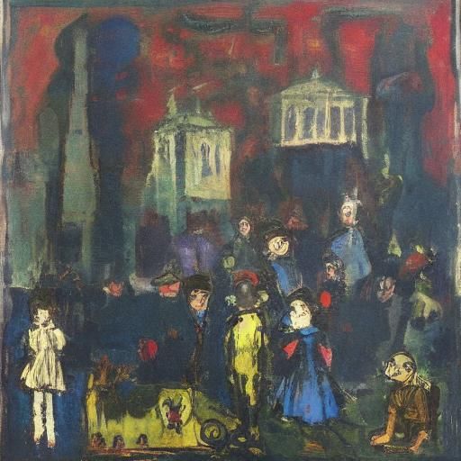 Vampire's Gift: Rothko and Korovin Inspired Art