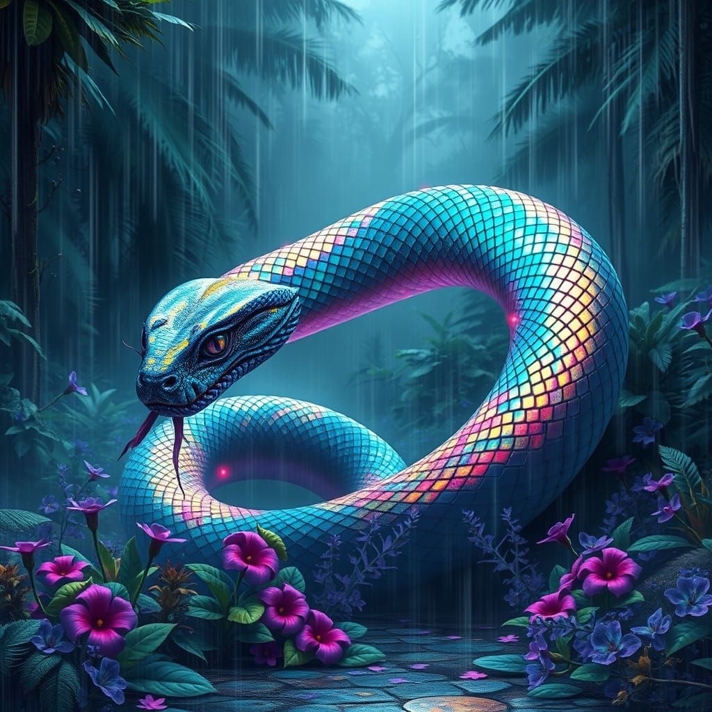 A majestic snake