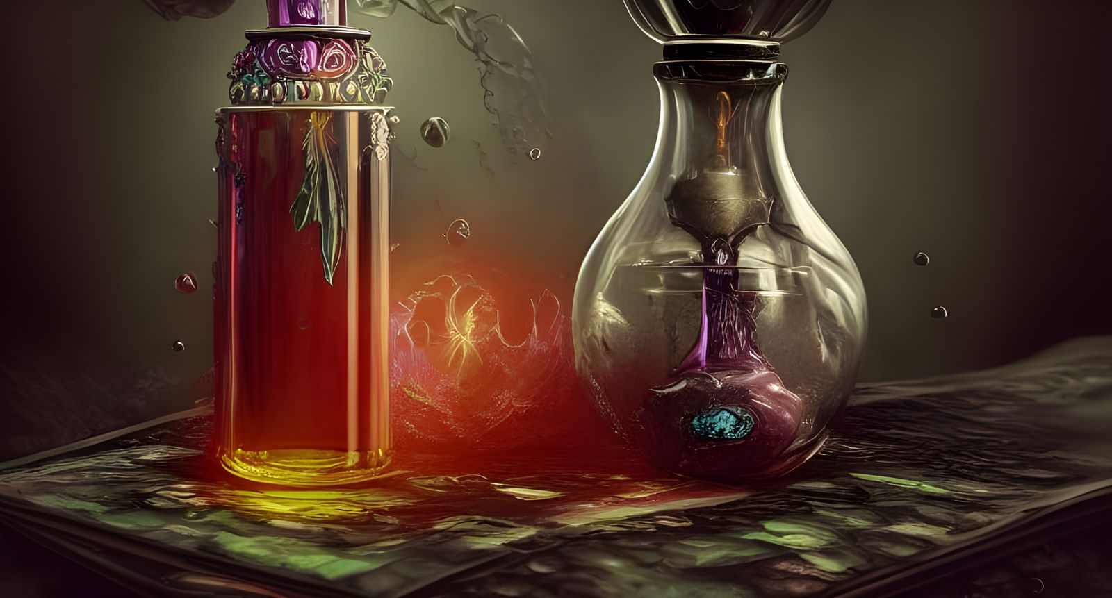 Sinister Magical Potion in Hyper-Realistic Detail