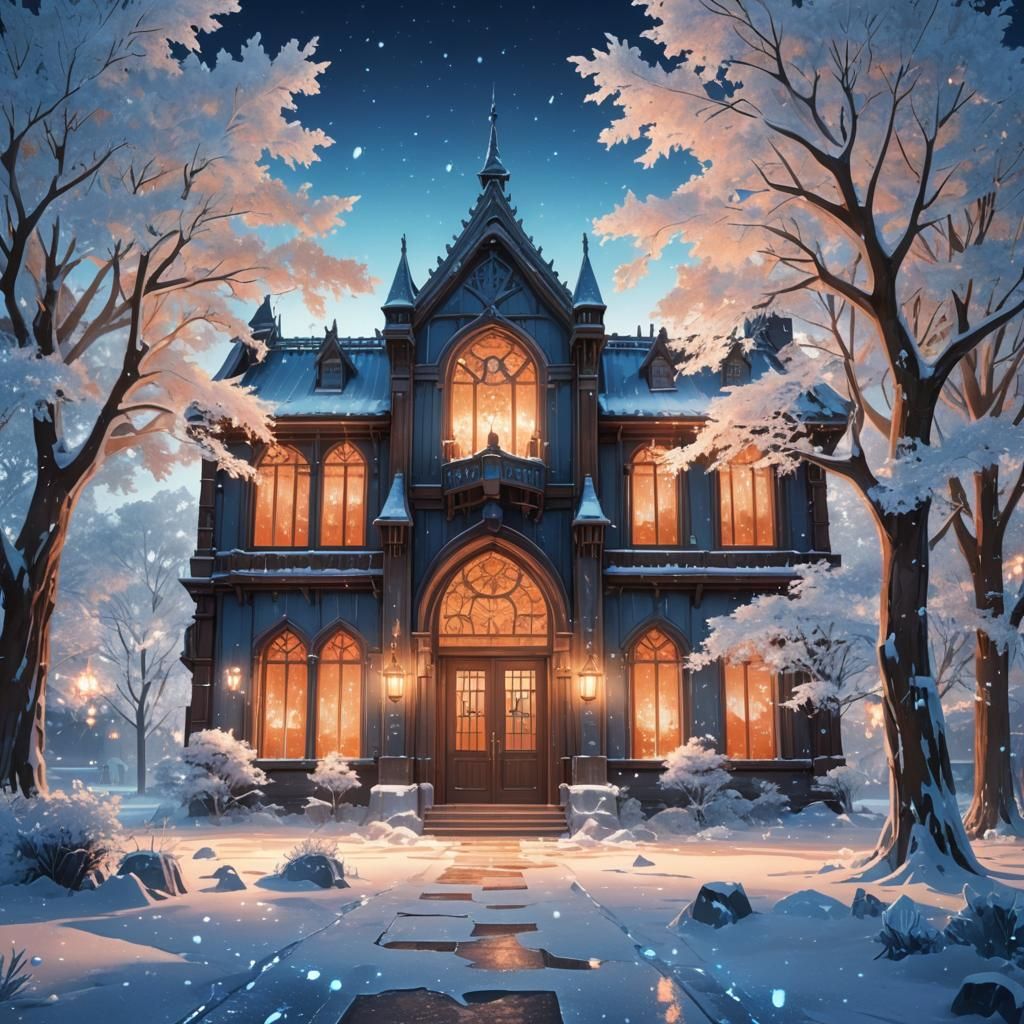 Icy School in Frozen North: Anime Key Visual