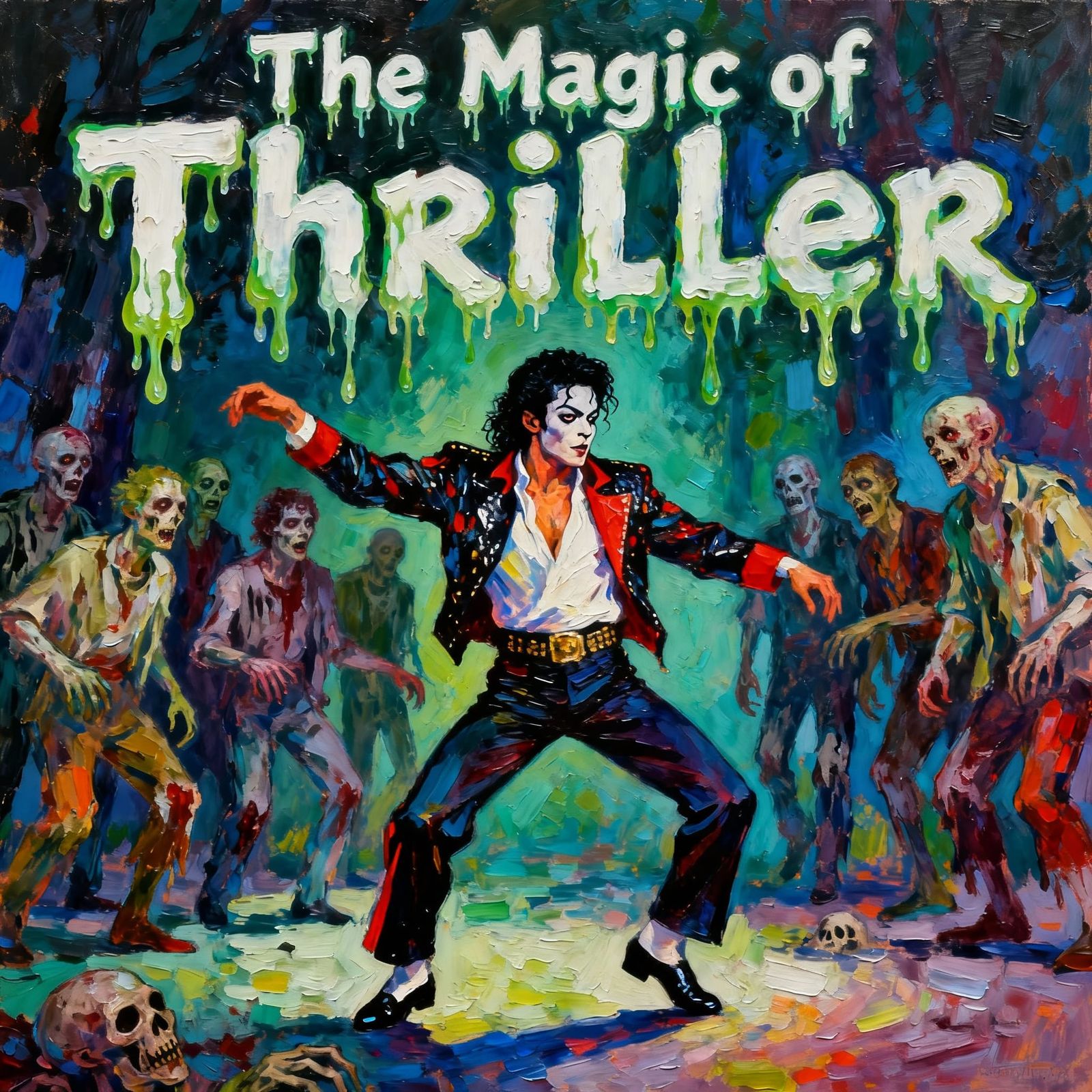 Michael Jackson's Thriller Dance with Zombies in Neo-Impress...