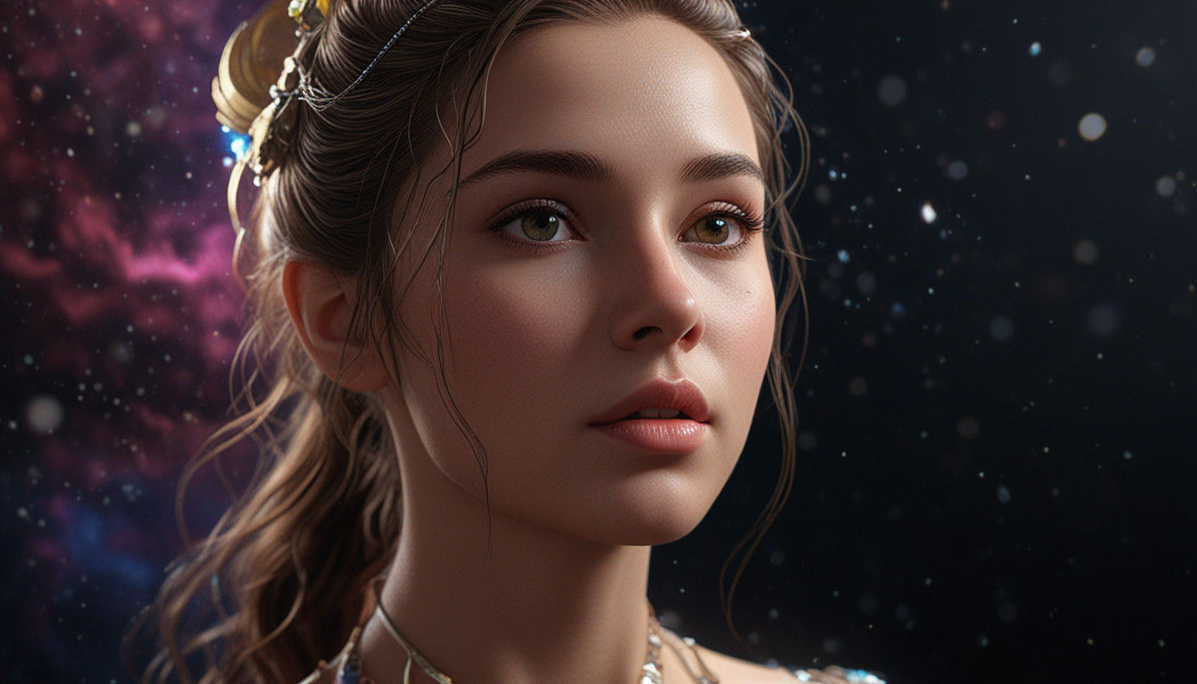 Galactic Princess in Ethereal Light