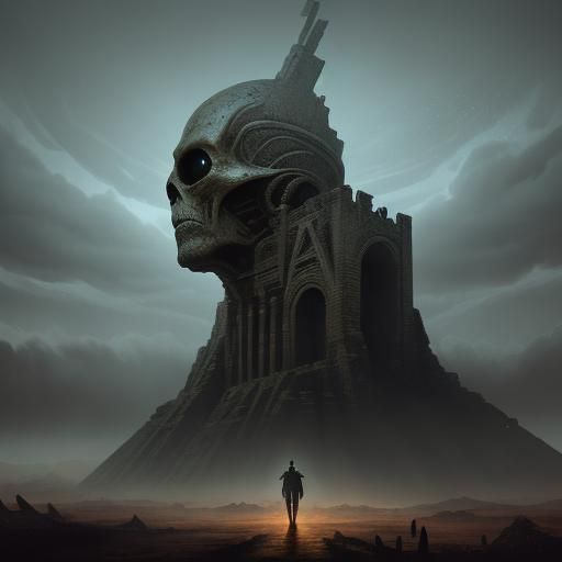 Alien Humanoid in Lab Coat: Surreal Concept Art