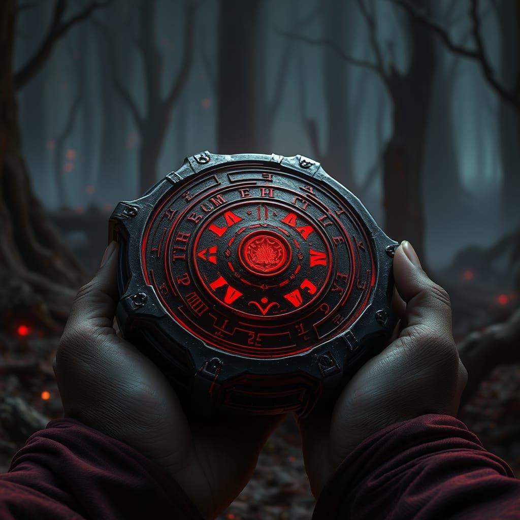 Ancient Sith Relic in Dark, Surreal Landscape