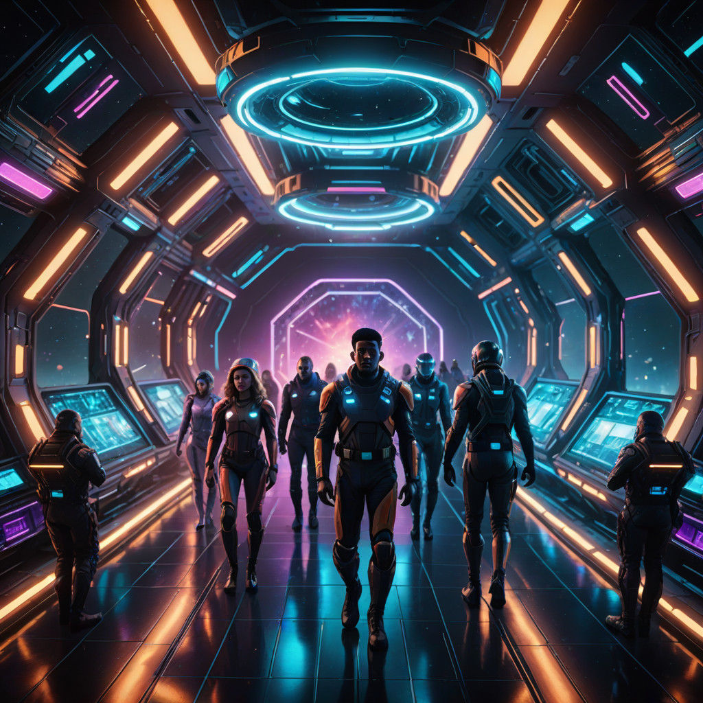 United Species in Neon Noir Space Opera