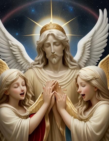 Hark! the herald angels sing,
"Glory to the newborn King:
peace on earth, and mercy mild,
God and sinners reconciled!"
J...