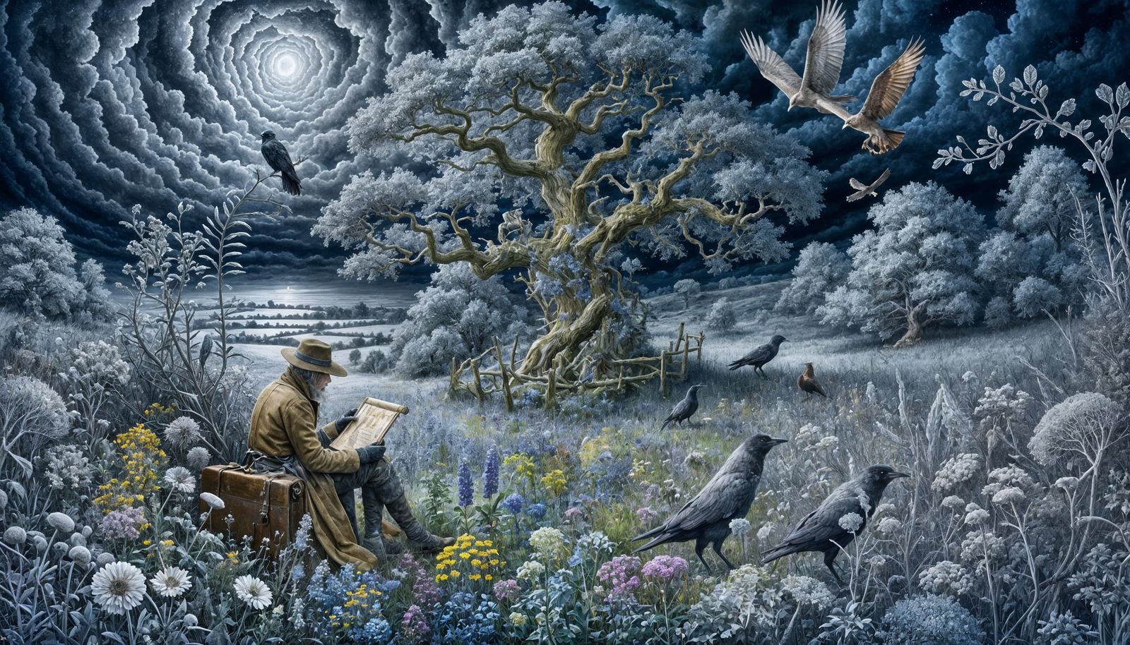 Mystical Traveler in the Gloaming