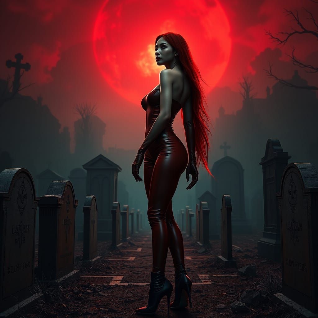 Cyberpunk Goddess of the Macabre