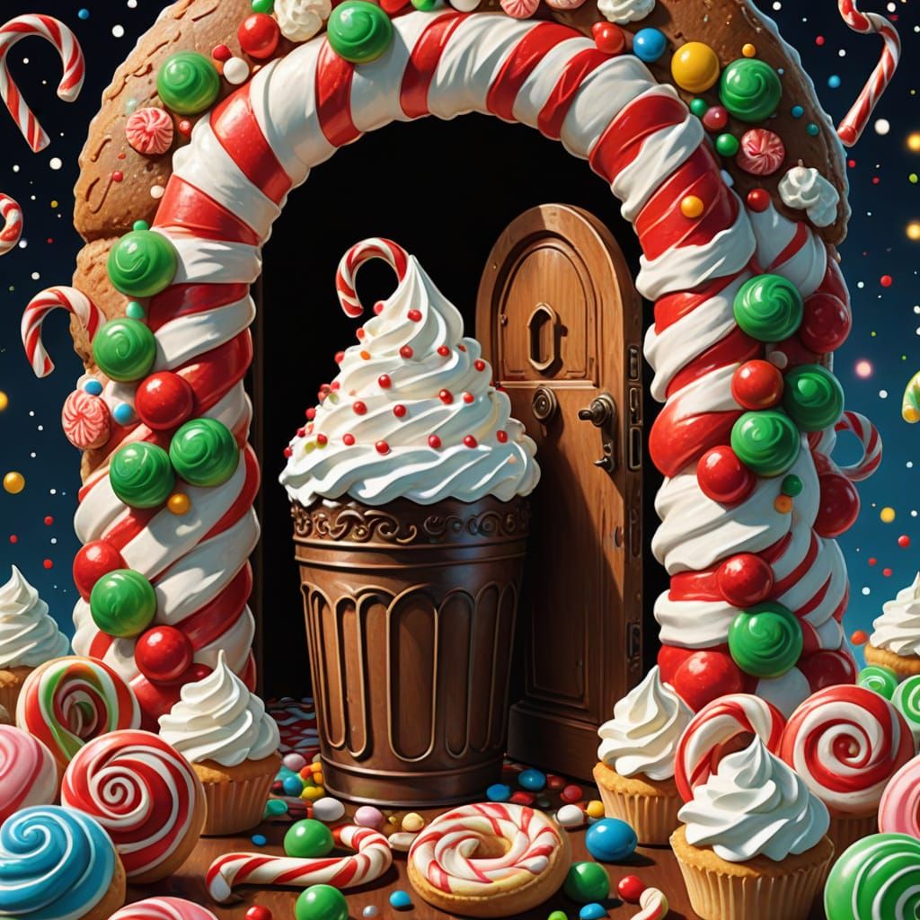Hidden Candy Land with Cakes and Lollipops