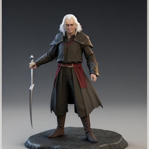 3D Render of Young Raistlin Majere