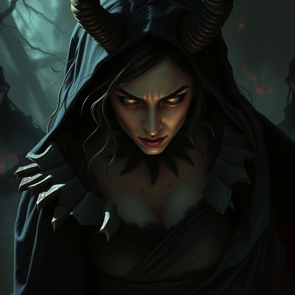 Dark Cinderella in Biomechanical Nightmare Landscape