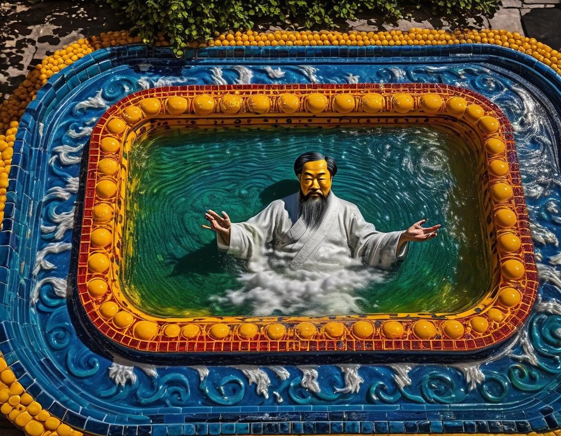 Confucius in a Bathtub: Colorful Architectural Street Art
