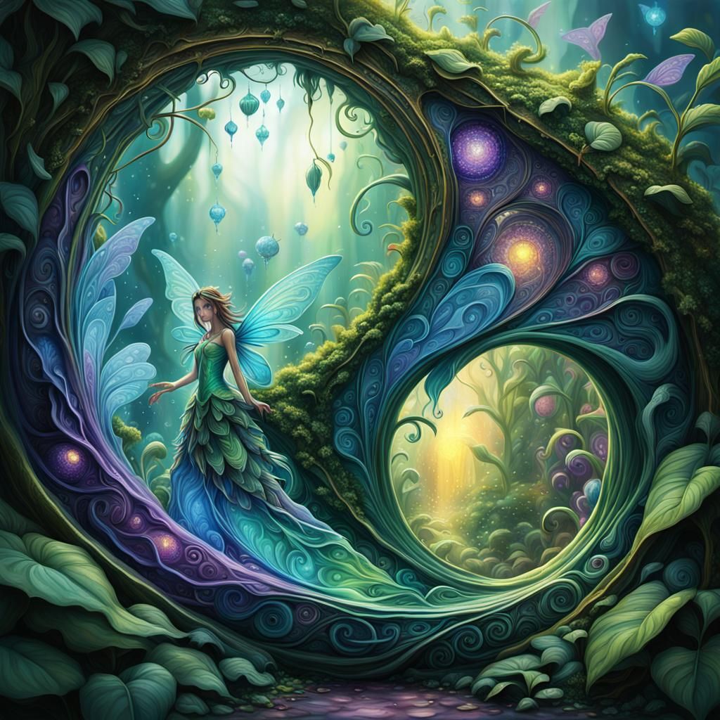 Enchanted Fairy Portal: Fantasy Concept Art