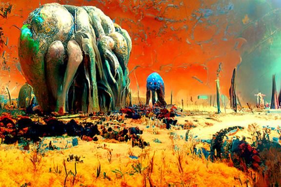 Radioactive Oozing Pustules in Retropunk Vorticism Style