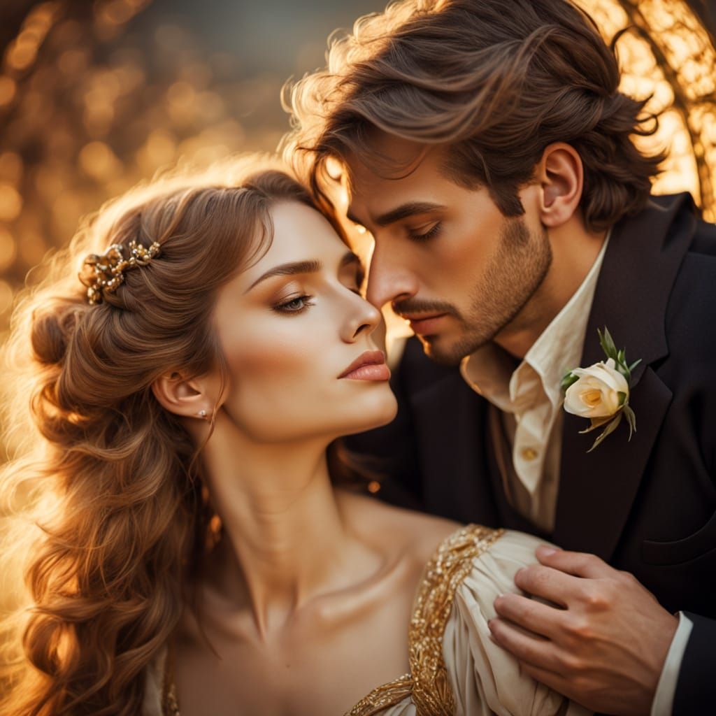 Photographer Captures Romantic Moment in Alphonse Mucha Styl...