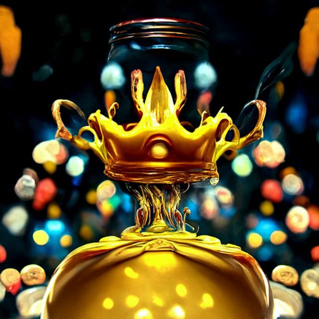 Honeycomb Princess Crown in Hyperrealistic Style