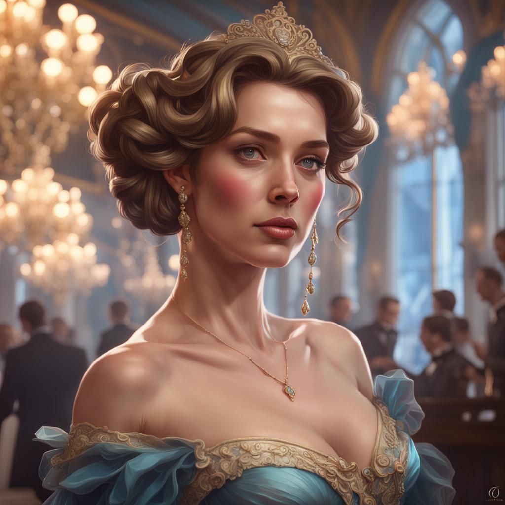 Belle of the Ball: Royal Ballroom Portrait