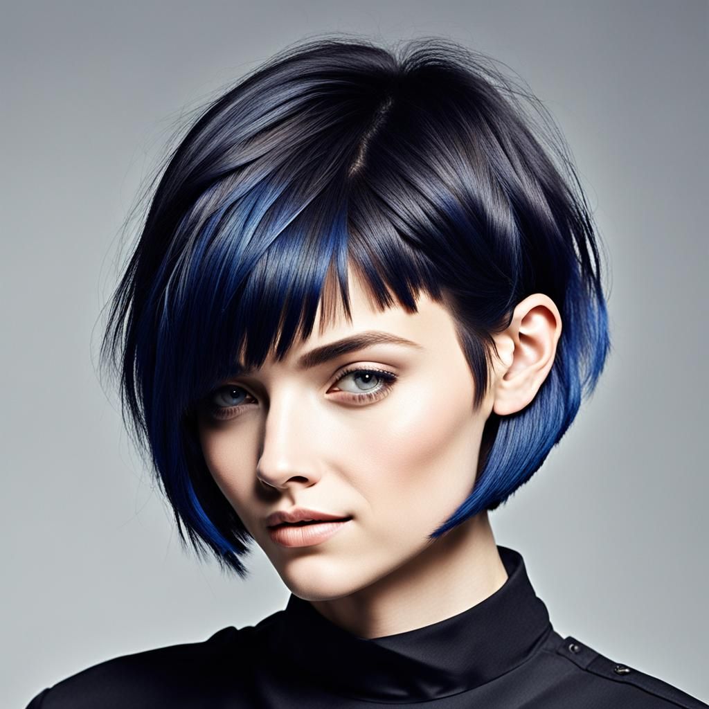 Asymmetric Short Bob Haircut