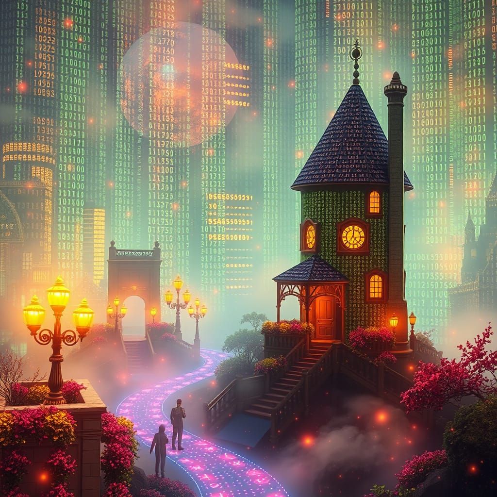 Luminous World of Code and Binary Energy