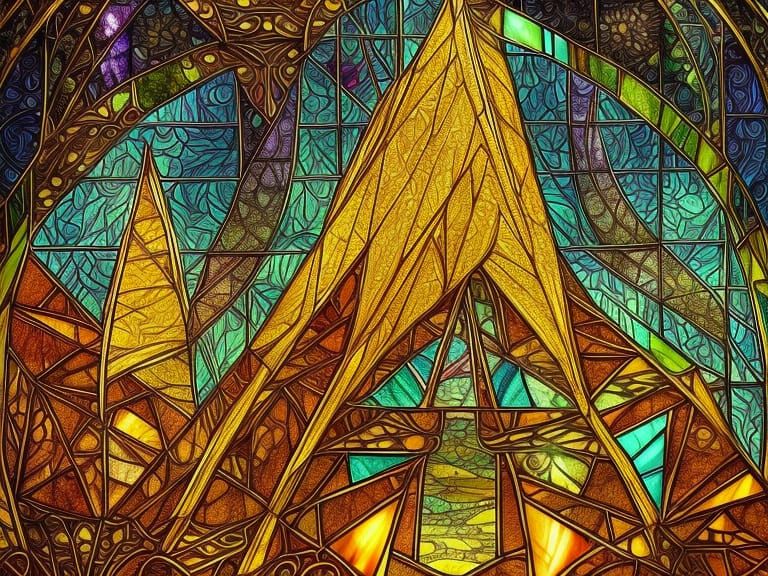 Psychedelic Elven Pyramid of Water and Glass