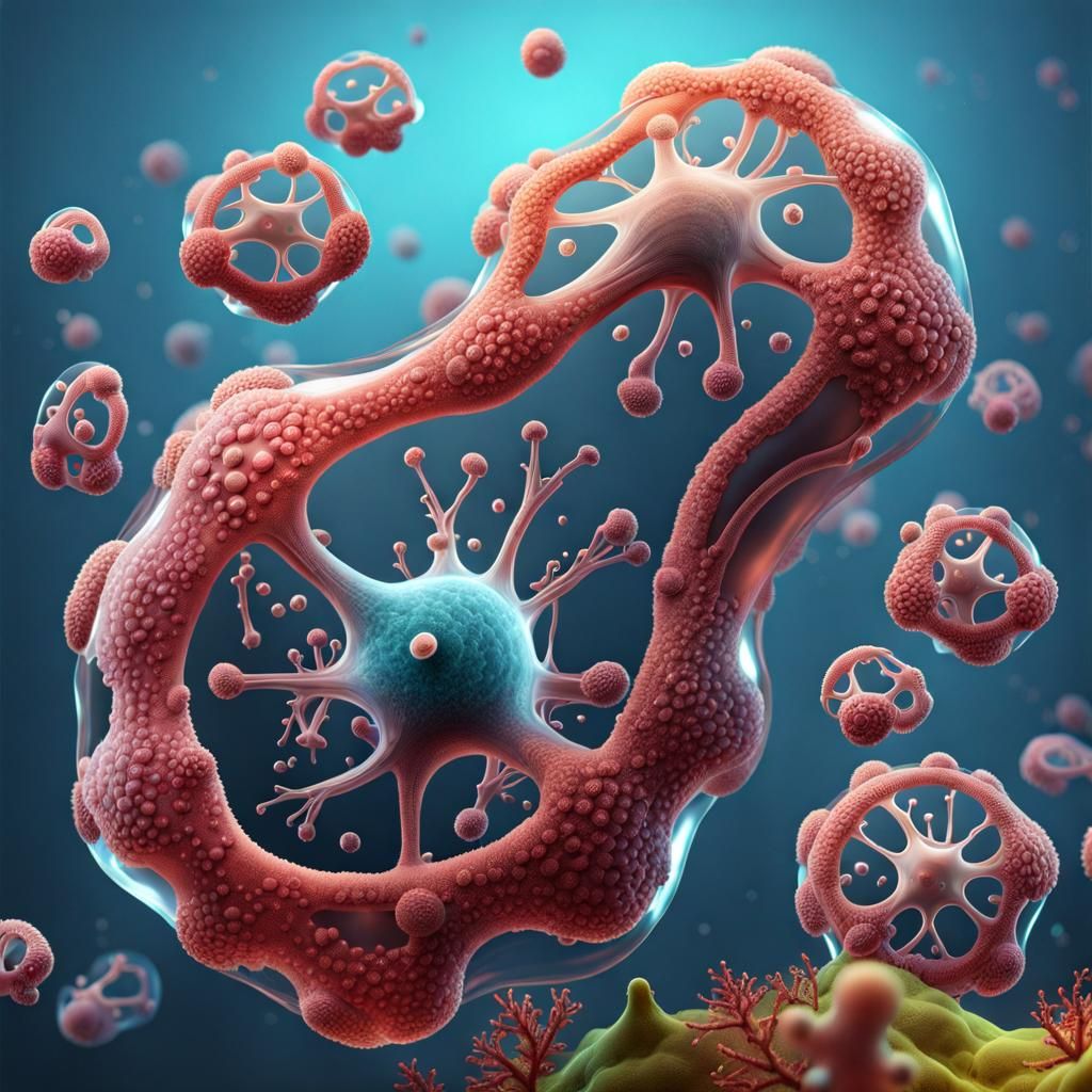 Transparent Amoeba: Microbiology-Inspired Concept Art