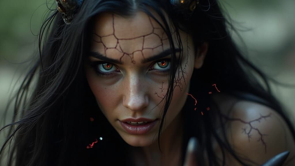 Ethereal Demon Queen Reigns in Hellish Apocalypse