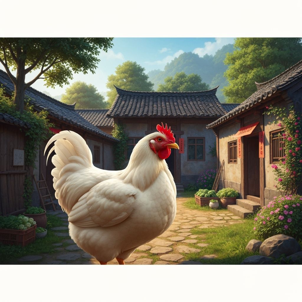 Fat Chicken in Chinese Countryside