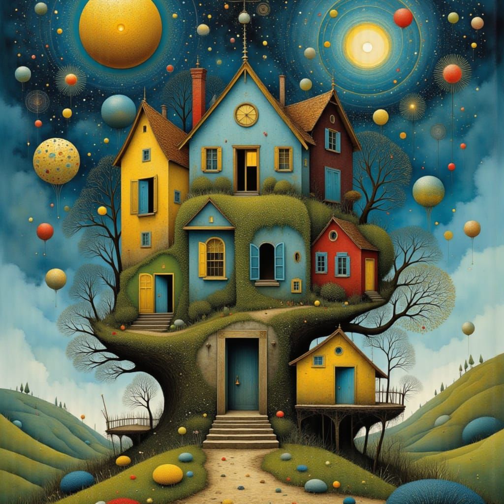 Surreal Tree Dwellings in Harmony with Nature