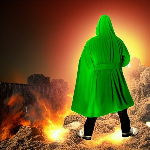 Ethereal Green Ghost Haunts Battlefield Trenches