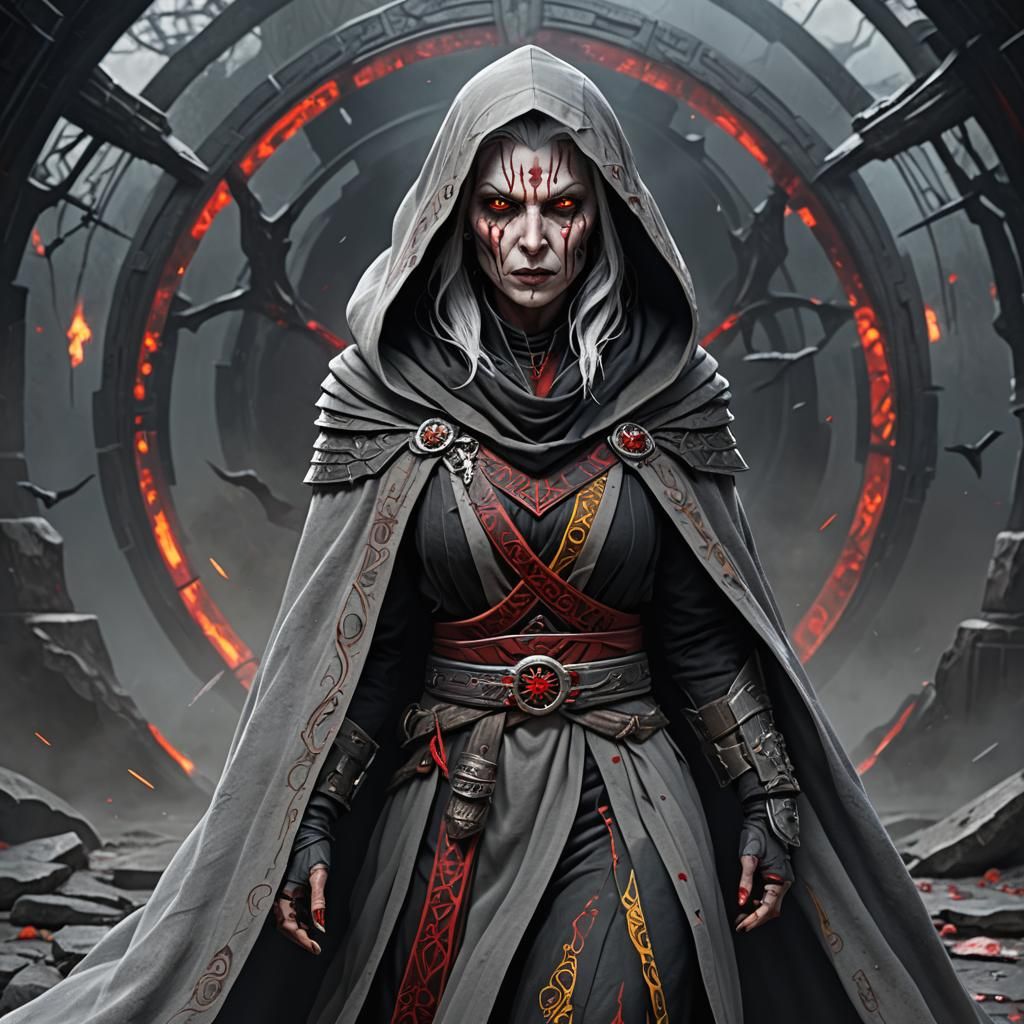 Sith Pureblood Ninja with Dathomir Witch Tattoos