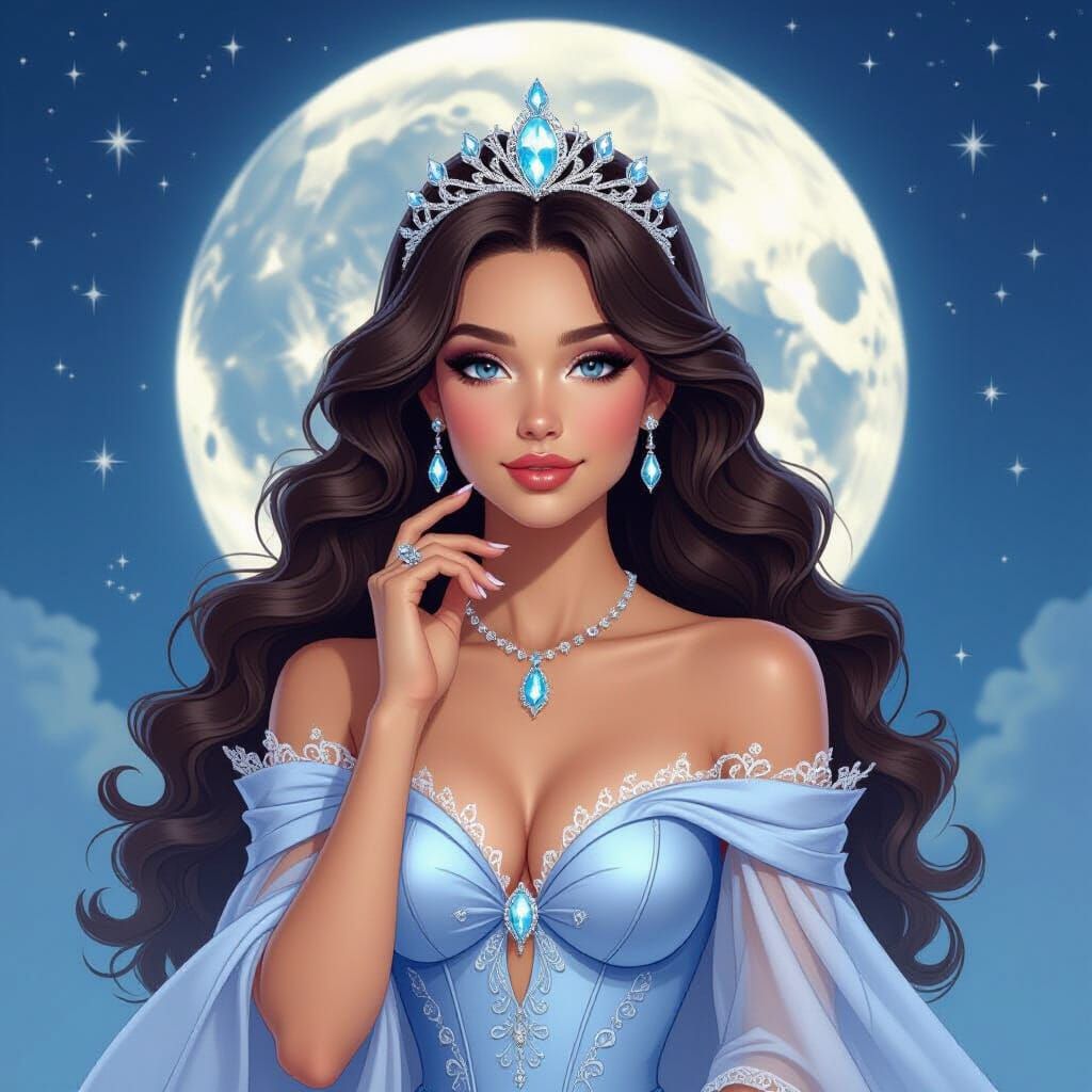 Lunar Princess Clarice in Ethereal Fantasy Style