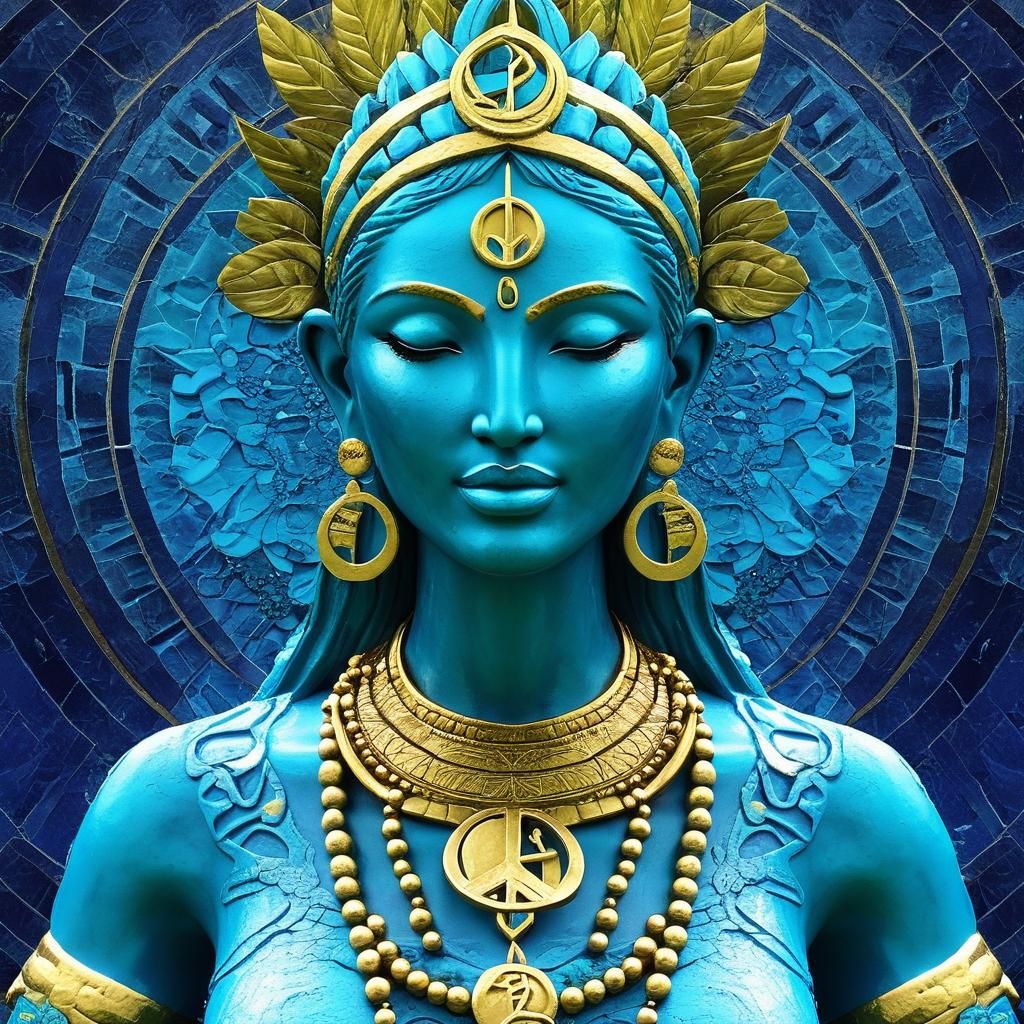 Bikini Peace Goddess: AI Generated Image