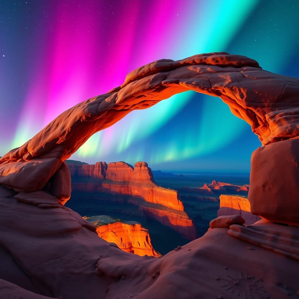 Realistic Arch in Arches National Park at Grand Canyon