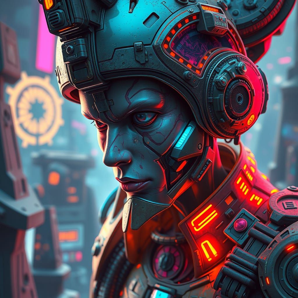 Futuristic Hyperrealistic Art with Intricate Details