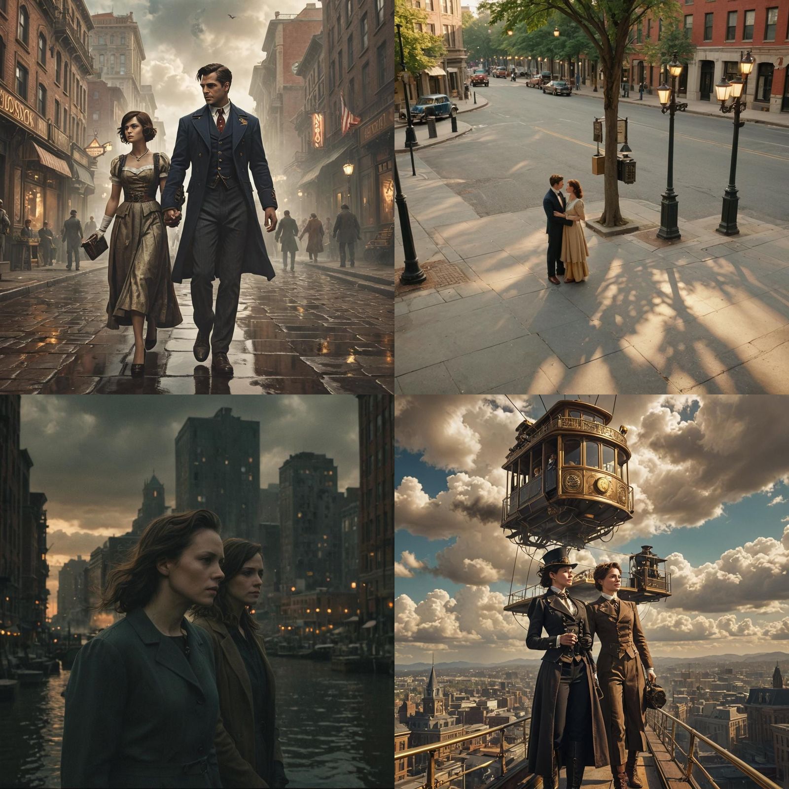 Booker DeWitt and Elizabeth in a Dystopian Rapture World