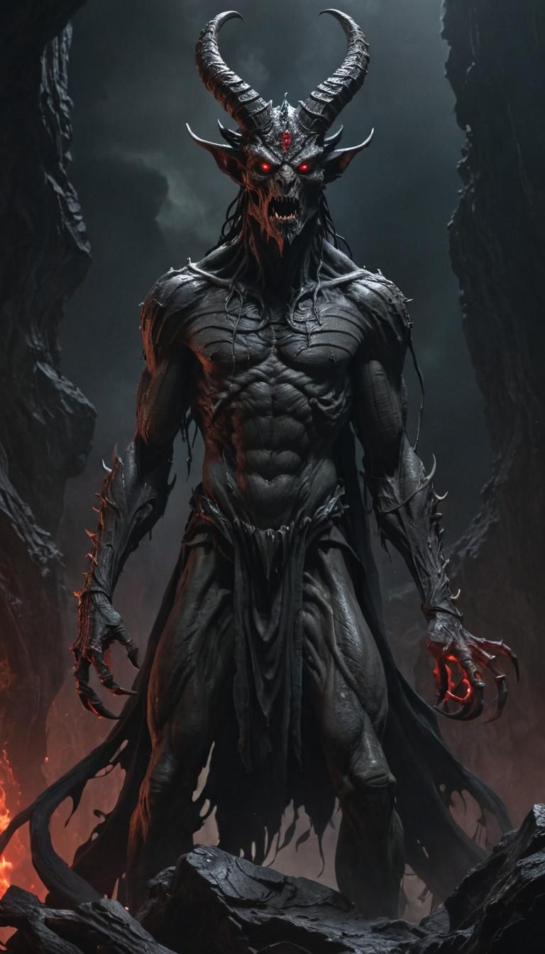 Nightmarish God Zhal'gorath at the Abyss Edge