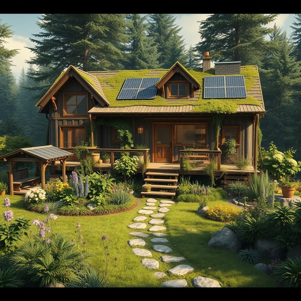 Eco-Friendly Homestead in Whimsical Permakulture Setting